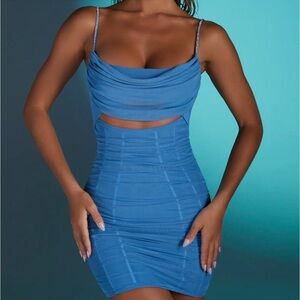 Oh Polly mini dress with embellished straps size 2